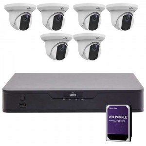 6x UNV 4K IP Cameras Kit, 2TB